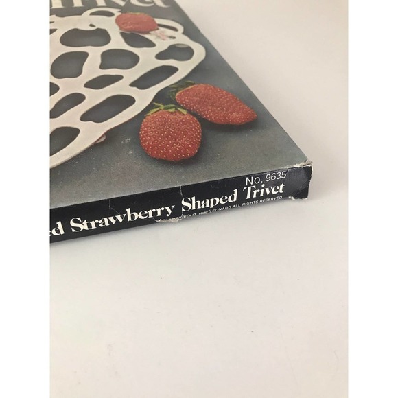 Silver Plated Strawberry Trivet 80s Leonard Silver - Picture 3 of 5